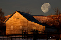 barn & moon- signed